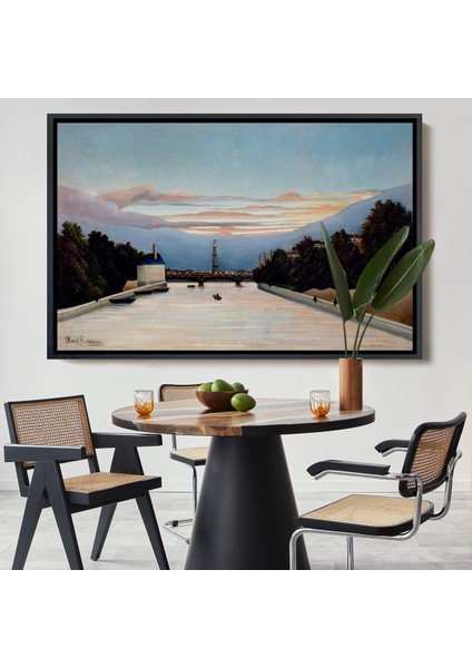 Çerçeveli Kanvas Tablo, Henri Julien Félix Rousseau - The Eiffel Tower Eyfel Kulesi TABLOSU-7042