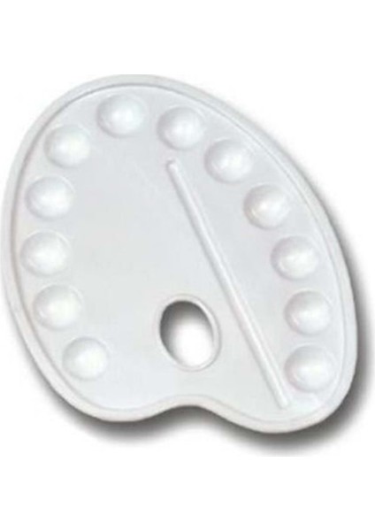 Resim Palet Oval Büyük 12 Gözlü