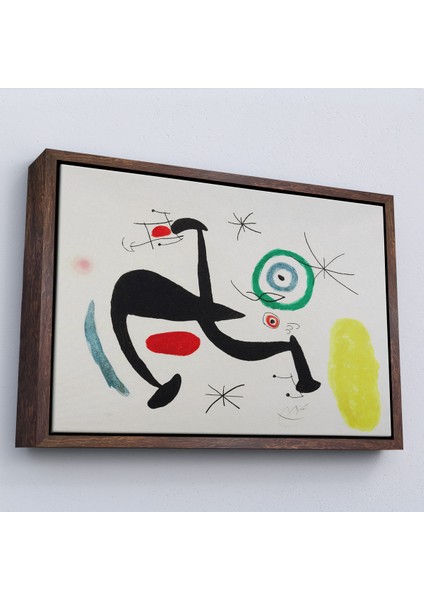 Çerçeveli Dekoratif Kanvas Tablo, Joan Miro - Tosca Şarkısını Söyleyen Geyik TABLO-7089