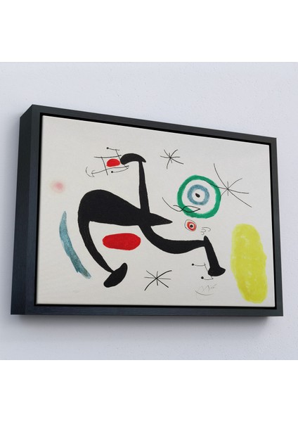 Çerçeveli Dekoratif Kanvas Tablo, Joan Miro - Tosca Şarkısını Söyleyen Geyik TABLO-7089 modelleri