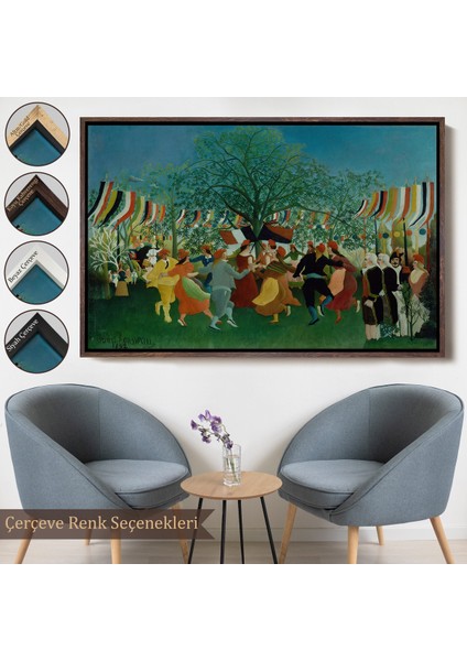 Çerçeveli Dekoratif Kanvas Tablo, Henri Rousseau Bağımsızlığın 100. Yıl Kutlamaları TABLO-7043
