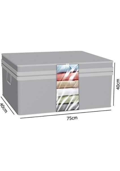 3 Adet Gri Pencereli Yastık Yorgan Hurcu 75X40X40 cm modelleri