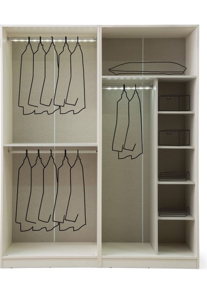 Nossa 4 Kapılı Yatak Odası Takımı