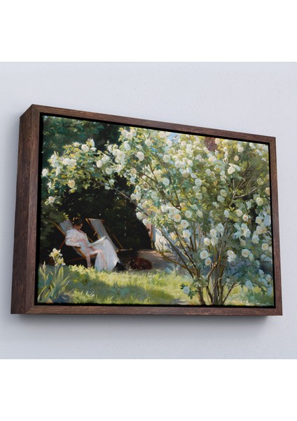 Çerçeveli Dekoratif Kanvas Tablo, Severin Kroyer Güller Bahçesi TABLOSU-7029 fiyatları