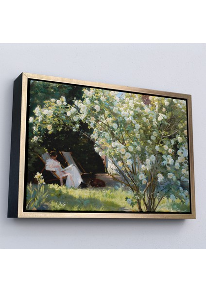 Çerçeveli Dekoratif Kanvas Tablo, Severin Kroyer Güller Bahçesi TABLOSU-7029 modelleri