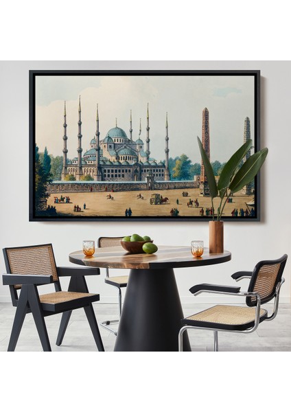 Çerçeveli Dekoratif Kanvas Tablo, Sultan Ahmet Cami Osmanlı Dönemi TABLOSU-7032