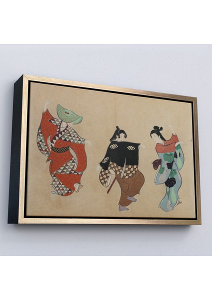 Çerçeveli Dekoratif Kanvas Tablo, Kamisaka Sekka - Japon Dand TABLOSU-7065 modelleri