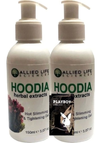 Allied Life Sciences Hoodia Herbal Extracts Hot Slimming & Tightening 150 ml x 2 Adet + Jel