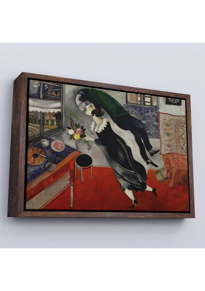 Çerçeveli Dekoratif Kanvas Tablo, Marc Chagall - Birthday Doğum Günü TABLOSU-7057