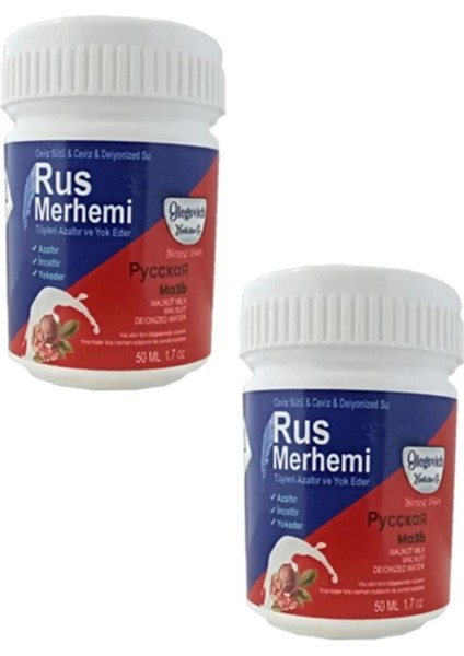 Rus Merhemi Tüy Azaltıcı ve Edici Kremi 50 ml x 2 Adet