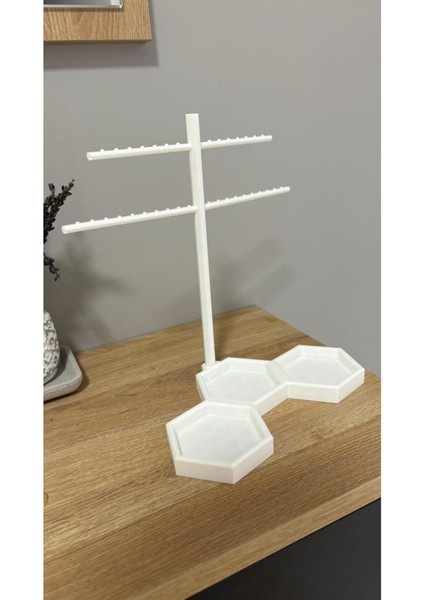 Beyaz Küpe ve Aksesuarlar Için Şık Stand fiyatları