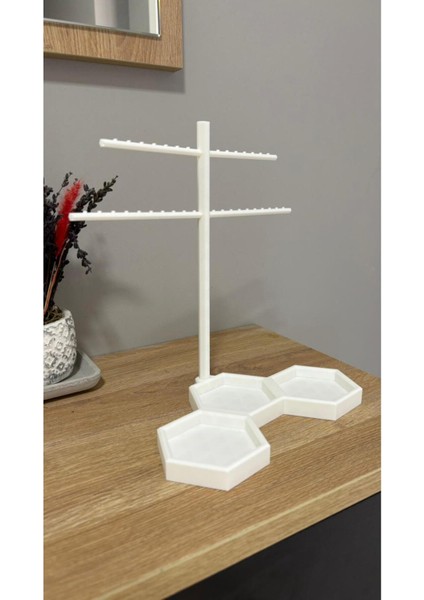 Beyaz Küpe ve Aksesuarlar Için Şık Stand fırsatları