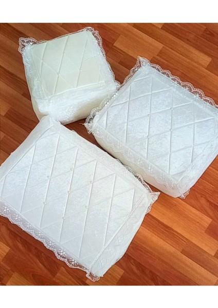 Kadife Işlemeli 3'lü Bohça Seti, Nişan ve Düğün Için Şık Seçenek fiyatları