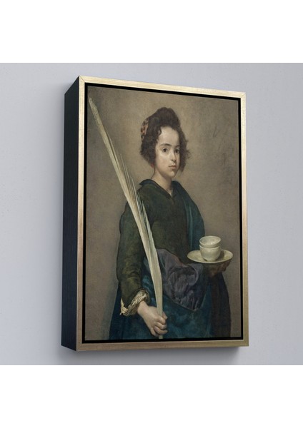 Çerçeveli Dekoratif Kanvas Tablo, Diego Velazquez - Aziz Rufina TABLO-7390 modelleri