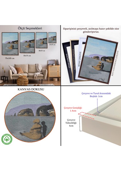 Çerçeveli Dekoratif Kanvas Tablo, Salvador Dali - Adolescence TABLO-7391 indirimleri