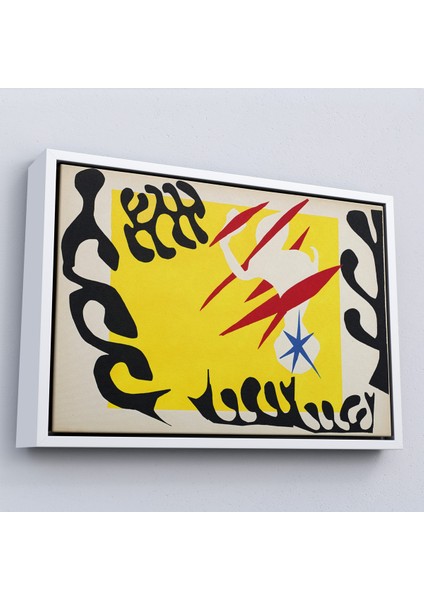 Çerçeveli Dekoratif Kanvas Tablo, Henri Matisse- Caz'dan Beyaz Filin Kabusu TABLO-7079 fırsatları
