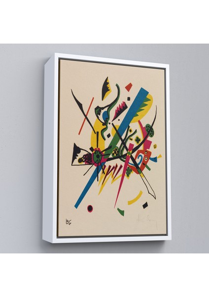 Çerçeveli Dekoratif Kanvas Tablo, Wassily Kandinsky - Küçük Dünyalar Tablosu - Small WORLDS-7495