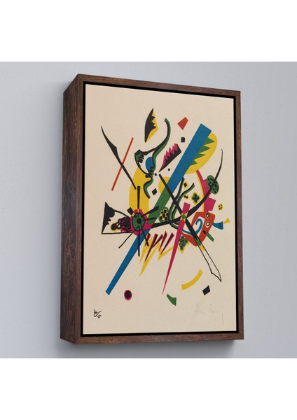 Çerçeveli Dekoratif Kanvas Tablo, Wassily Kandinsky - Küçük Dünyalar Tablosu - Small WORLDS-7495 fiyatları