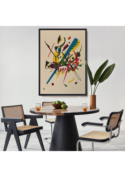 Çerçeveli Dekoratif Kanvas Tablo, Wassily Kandinsky - Küçük Dünyalar Tablosu - Small WORLDS-7495