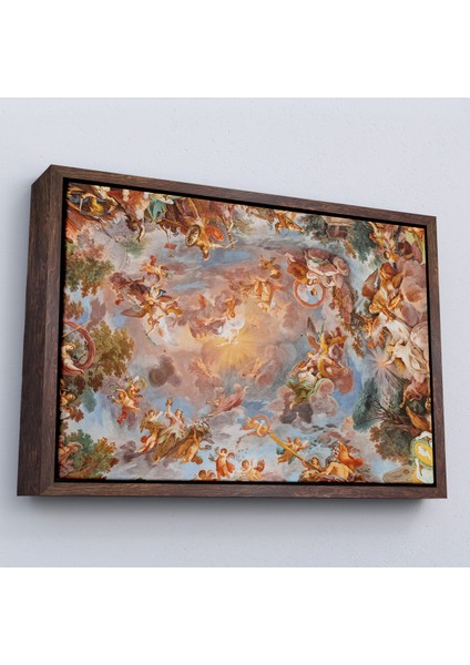 Çerçeveli Dekoratif Kanvas Tablo, Roma Italya Villa Borghesenin Galleria Borghese Fresk TABLOSU-7272 fiyatları