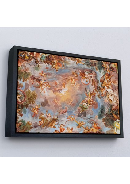 Çerçeveli Dekoratif Kanvas Tablo, Roma Italya Villa Borghesenin Galleria Borghese Fresk TABLOSU-7272 modelleri