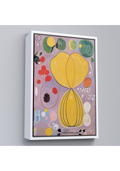 Çerçeveli Dekoratif Kanvas Tablo, Hilma Af Klint - Renkli Soyut TABLO-7315 fırsatları