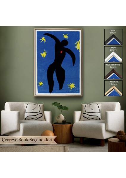 Çerçeveli Dekoratif Kanvas Tablo, Henri Matisse - Icarus TABLO-7325