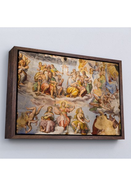 Çerçeveli Dekoratif Kanvas Tablo, Giotto - Çan Kulesinin Tavan Resmi TABLO-7116 fiyatları