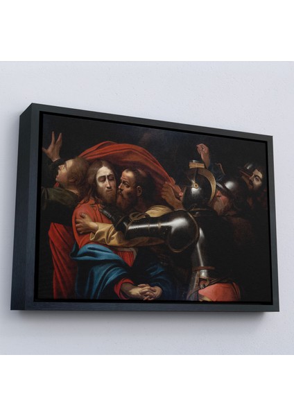Çerçeveli Dekoratif Kanvas Tablo, Caravaggio -Isanın Inişi Tablo - The Taking Of CHRIST-7146 fırsatları