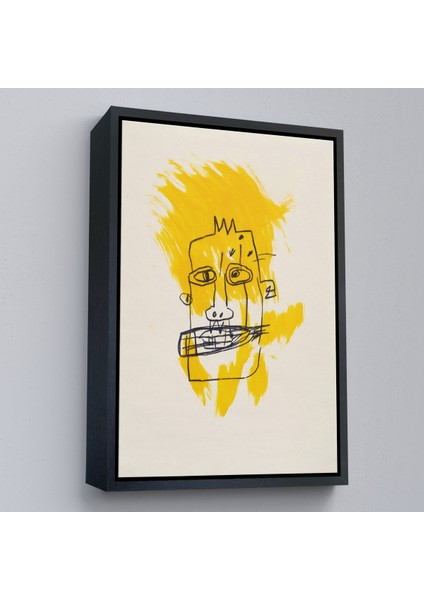 Çerçeveli Dekoratif Kanvas Tablo, Jean-Michel Basquiat - Sarı Saçlı Isimsiz TABLO-7440 modelleri