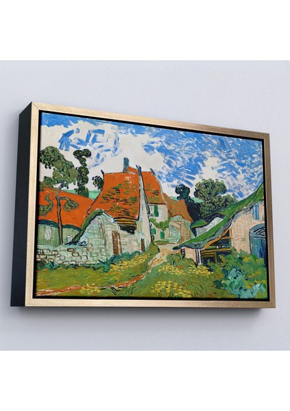Çerçeveli Dekoratif Kanvas Tablo, Vincent Willem Van Gogh - Auvers-Sur-Oisedaki Sokak TABLOSU-7159 fiyatları