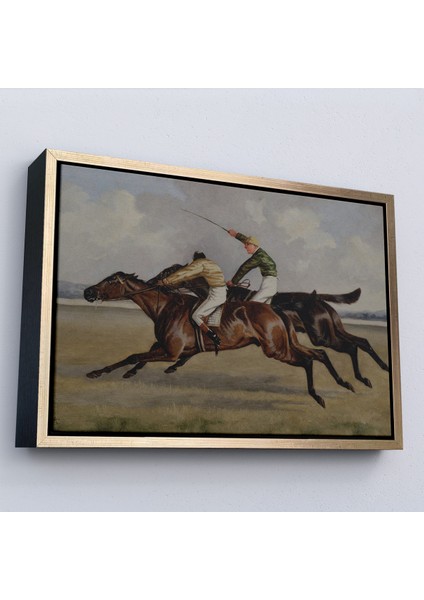 Çerçeveli Dekoratif Kanvas Tablo, Wheeler Jr Alfred The Winner Tablosu -7009 modelleri