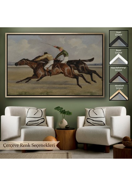 Çerçeveli Dekoratif Kanvas Tablo, Wheeler Jr Alfred The Winner Tablosu -7009