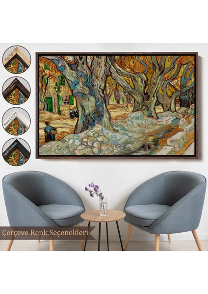 Çerçeveli Dekoratif Kanvas Tablo, Vincent Van Gogh Sokak Emekçileri TABLO-7167