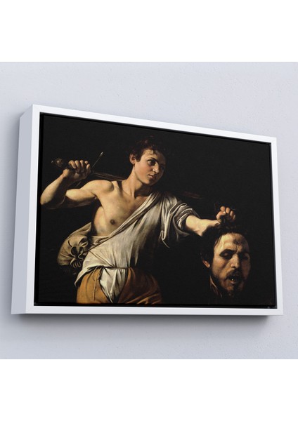Çerçeveli Kanvas Tablo, Caravaggio-David With The Head Of Goliath Davud Goliath'in Başı TABLOSU-7066 fırsatları