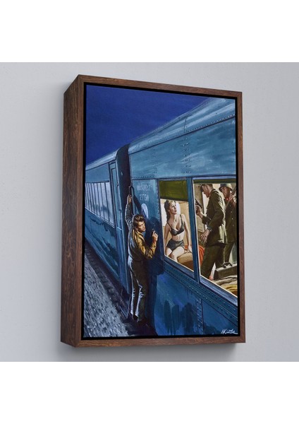 Çerçeveli Dekoratif Kanvas Tablo, Rus Kızın Demir Perdeden Kaçışı TABLO-7717