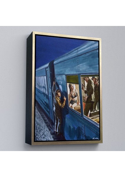 Çerçeveli Dekoratif Kanvas Tablo, Rus Kızın Demir Perdeden Kaçışı TABLO-7717 fiyatları