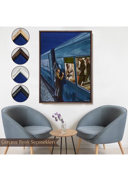 Çerçeveli Dekoratif Kanvas Tablo, Rus Kızın Demir Perdeden Kaçışı TABLO-7717