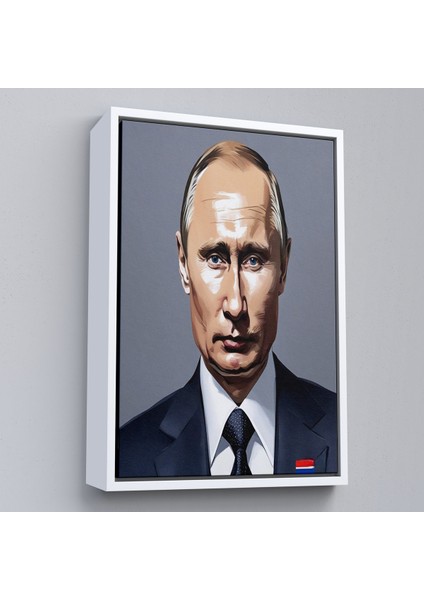 Çerçeveli Dekoratif Kanvas Tablo, Vladimir Putin Rusya Devlet Başkanı TABLO-7737