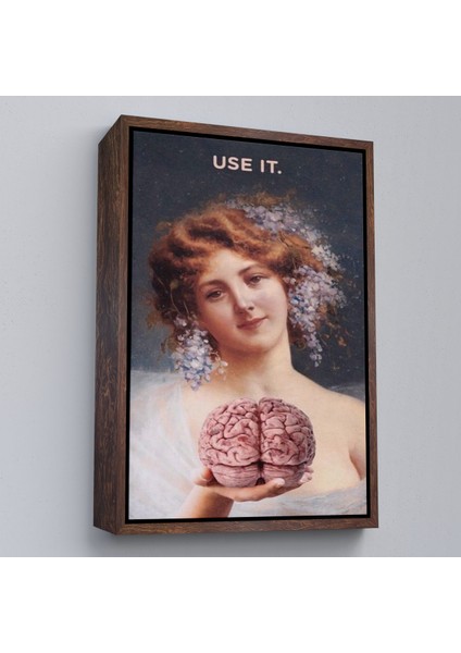 Çerçeveli Dekoratif Kanvas Tablo, Use It Tablo - KULLANIN-7772 fiyatları
