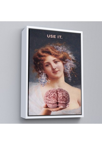 Çerçeveli Dekoratif Kanvas Tablo, Use It Tablo - KULLANIN-7772 fırsatları