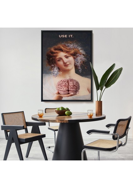 Çerçeveli Dekoratif Kanvas Tablo, Use It Tablo - KULLANIN-7772