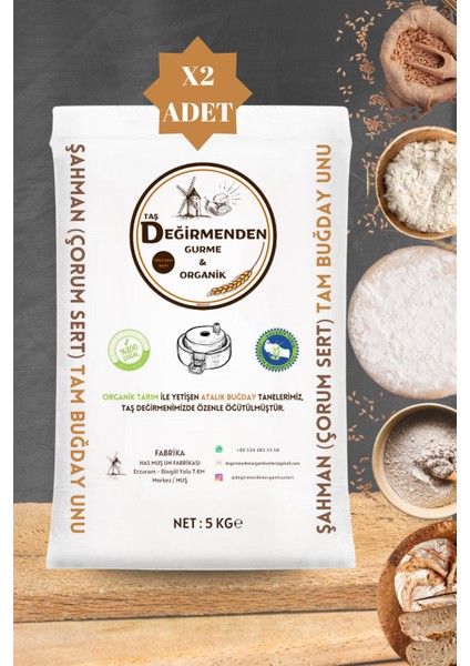 Atalık Şahman Tam Buğday Unu - 10 Kilo