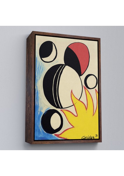 Çerçeveli Dekoratif Kanvas Tablo, Alexander Calder - Güneşin Arkasındaki Paskalya Yumurtaları -7286