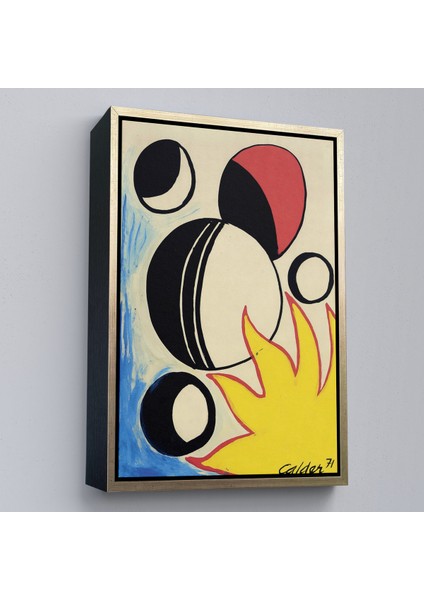 Çerçeveli Dekoratif Kanvas Tablo, Alexander Calder - Güneşin Arkasındaki Paskalya Yumurtaları -7286 fiyatları