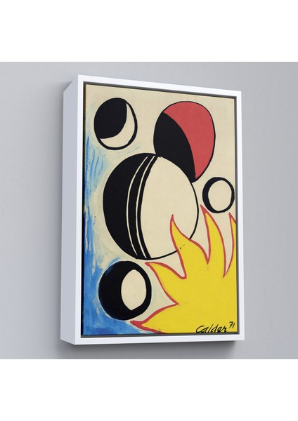 Çerçeveli Dekoratif Kanvas Tablo, Alexander Calder - Güneşin Arkasındaki Paskalya Yumurtaları -7286 fırsatları