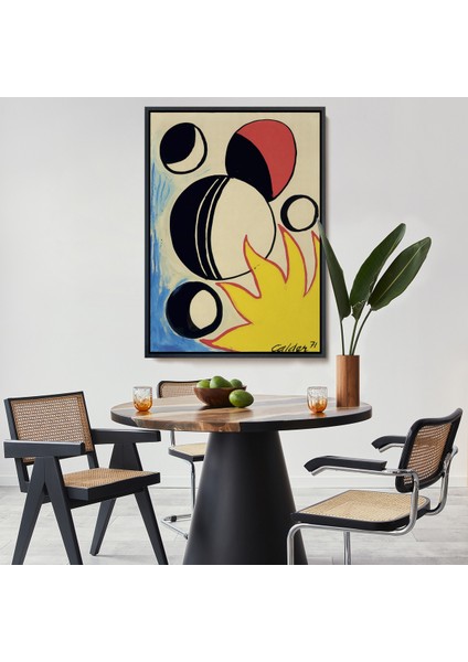 Çerçeveli Dekoratif Kanvas Tablo, Alexander Calder - Güneşin Arkasındaki Paskalya Yumurtaları -7286