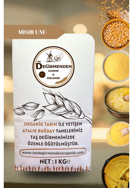 Organik Atalık Mısır Unu - 1 Kilo