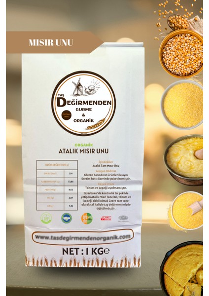 Organik Atalık Mısır Unu - 1 Kilo fiyatları