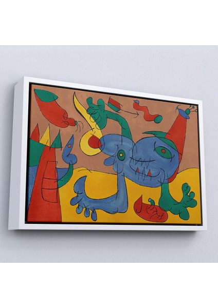 Çerçeveli Dekoratif Kanvas Tablo, Joan Miro Soyut Sanat TABLOSU-7068 fırsatları